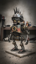 Gearhead Robot With Punk Details