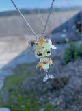 Mosswing No. 01 — Handmade Robot Pendant Necklace